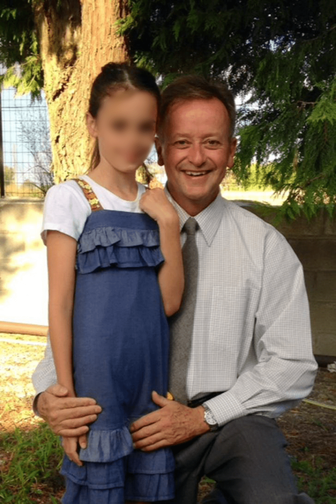 John VanDenBerg and young girl